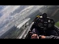 Very short flight in SZD-51 Junior glider at Kent Gliding Centre