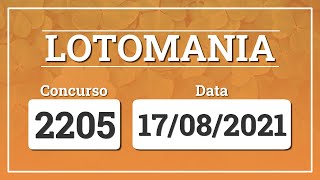 Capa de LOTOMANIA 2205