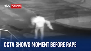 Cardiff: CCTV shows man carrying vulnerable young 