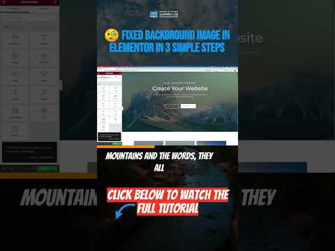 🧐 Fixed Background Image In Elementor in 3 Simple Steps