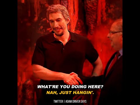 Adam Driver as Jeffrey Epstein "Just Hangin'."