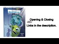 Opening And Closing To Monsters Inc 2002 DVD