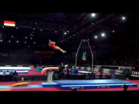 LIN Chaopan (CHN) - 2019 Artistic Worlds, Stuttgart (GER) - Qualifications Vault 1