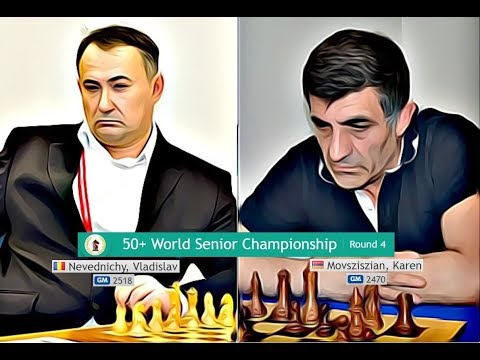 GM Vladislav Nevednichy defeats GM Karen Movsziszian and becomes the new leader in WSC +50