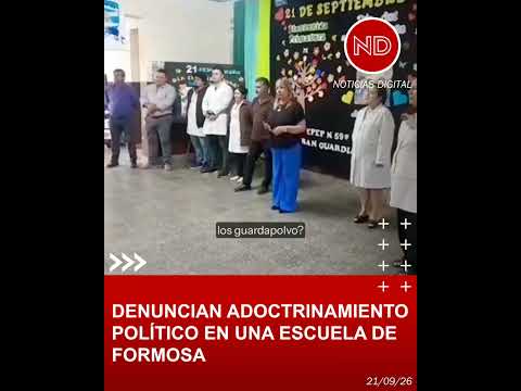 Denuncian adoctrinamiento político en una escuela de Formosa