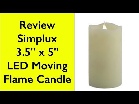 Review simplux moving flame led pillar candle