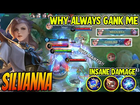 OFFLANER SILVANNA INSANE BURST DAMAGE - Silvanna Best Build 2023 ~ MLBB