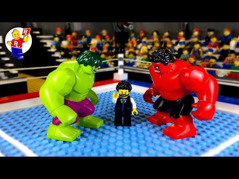 Hulk gegen den roten Hulk 🔴 Legend Animation 🔵 Lego Superhelden im Wirklichen Leben