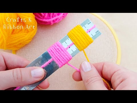 It's so Beautiful !! Super Easy Flower Craft Ideas with Wool - DIY Room Decor - Unique Craft Ideas
