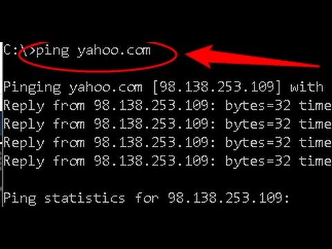 Basic Network troubleshooting:  Using Command Prompt