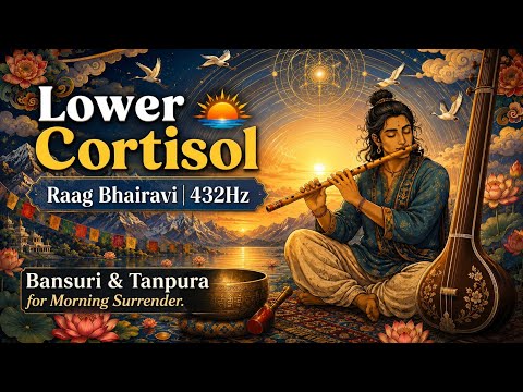 When the New Week Feels Heavy, Raag Bhairavi 432Hz, Bansuri for Morning Cortisol