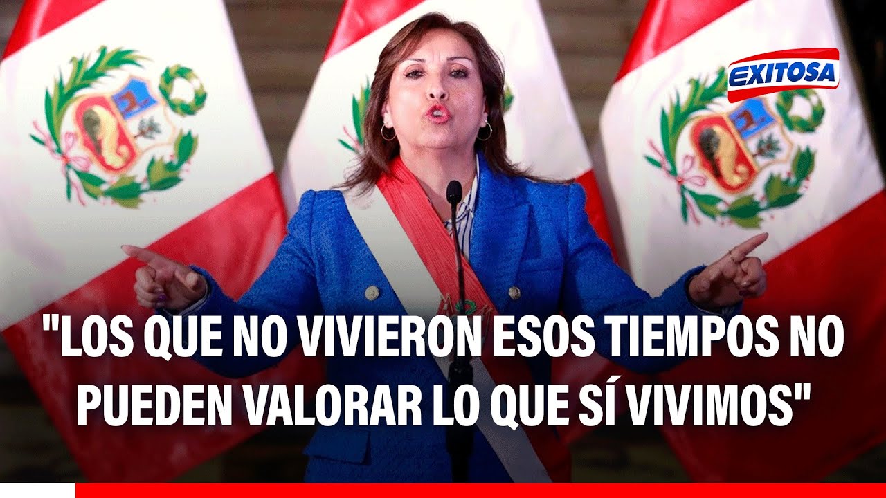 🔴🔵Boluarte sobre el terrorismo: Los que no vivieron esos tiempos no pueden valorar lo que sí vivimos