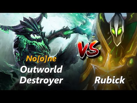 How to Outworld Destroyer mid vs Rubick (feat. No[o]ne) | First 10 minutes