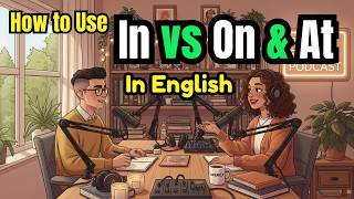 How to Use In vs On and At In Everyday English | Learn English With Conversation