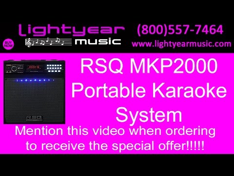 Karaoke Machine RSQ RokBox with RSQ MKP 2000 Karaoke Player