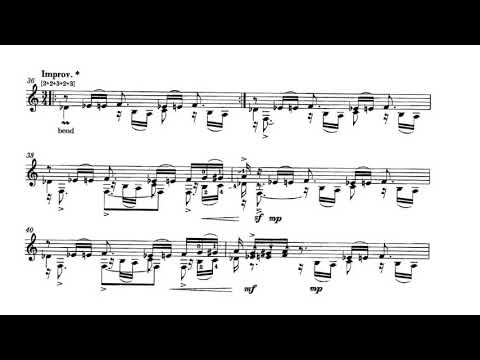 Dušan Bogdanović - Sonata No. 3 for Guitar (Score video)