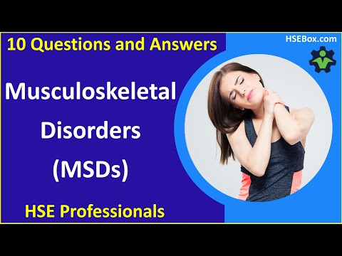 Musculoskeletal Disorders in the Workplace: Prevention, Management - Safety Training