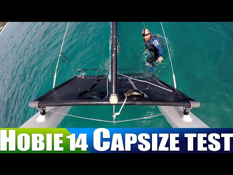 Hobie 14 Solo capsize recovery   how easy?