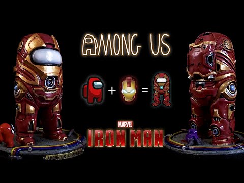 Sculpting AMONG US X IRON MAN Diorama | Clay Sculpture | TIMELAPSE