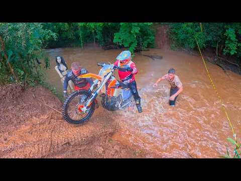 TEMPORAL NA TRILHA (LOUCURA) LAMA RIOS E DESAFIOS EM CAPINZAL SANTA CATARINA