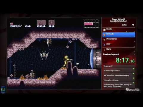 Super Metroid 0% (Low% Glitched) WR 3:12:31