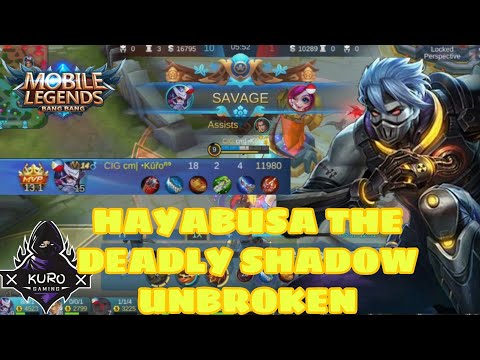 ENEMY TEAM DIDN'T KNOW I'M A GOD OF SHADOW |HAYABUSA GAMEPLAY 1| KURO TOP GLOBAL HAYABUSA