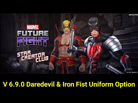 Marvel Future Fight - V 6.9.0 Daredevil & Iron Fist Uniform Option
