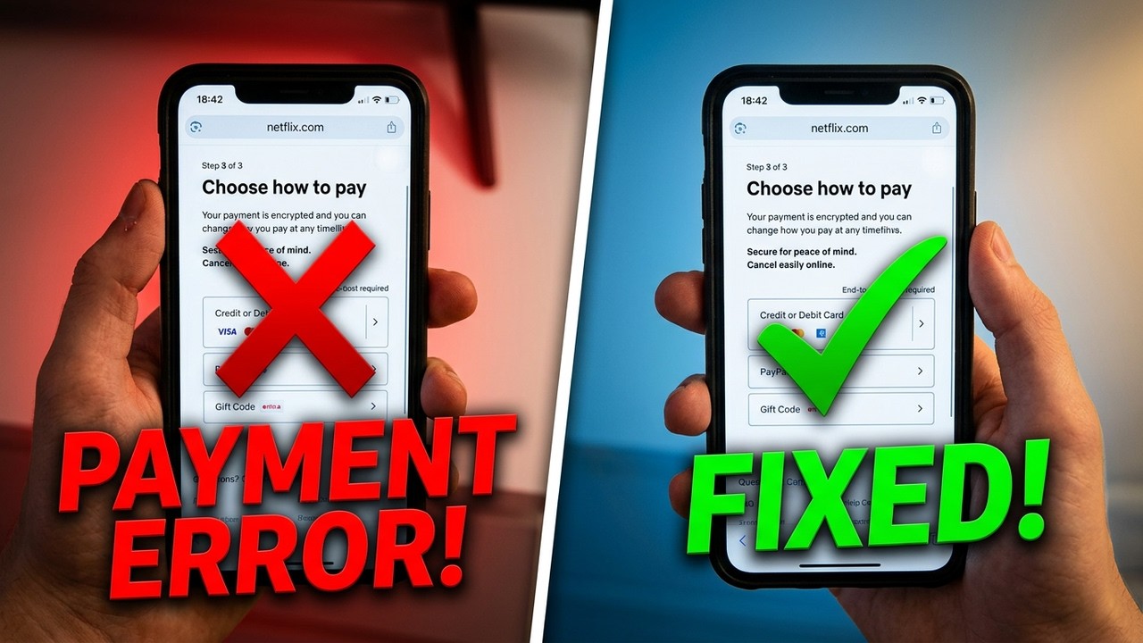 How To Fix Netflix Problem With Payment Method You’re Trying To Use