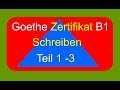 Writing B1 Goethe Certificate Exam