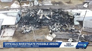 Possible arson investigated at Monona County fairgrounds