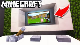 How to Make a WORKING TV in Minecraft!