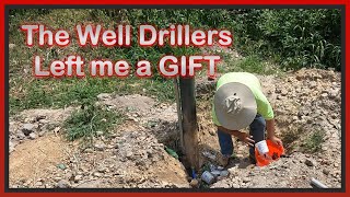 A Present for ME! - Filling in around the well and spreading some FOOD PLOT SEED