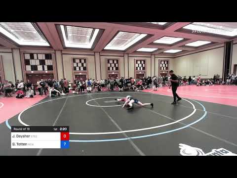 126 Kg Round Of 16 - Jacob Deysher, Steel Mat Club Vs Garrett Totten, New Jersey Db76