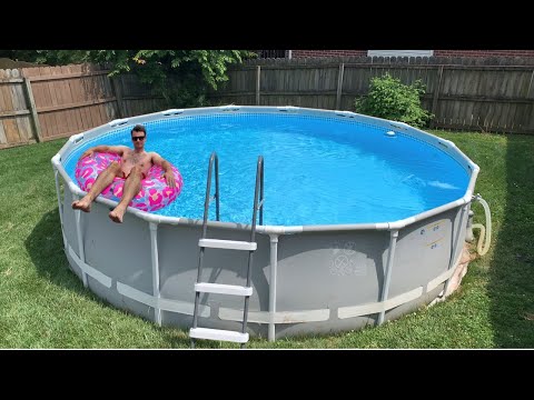 How to Install An Above Ground Pool // Intex