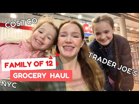 FAMÍLIA DE 12 - MERCEARIA HAUL 🍅🥑 NYC 🗽 COSTCO - TRADER JOE'S - LINCOLN MARKET