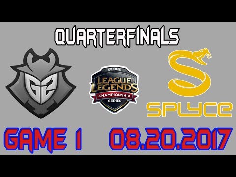 G2 Zven (Tristana) vs SPY Kobbe (Sivir) game 1 highlights | Quarterfinals D2 - EU LCS Summer Split
