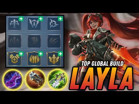 LAYLA EMBLEM AND BUILD 2023 | LAYLA BEST BUILD 2023 - MLBB