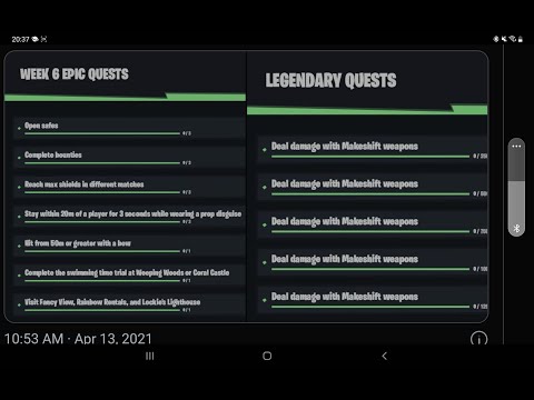 Fortnite ALL LEAKED Week 6 Challenges Epic & Legendary Quests guide - Season 6 Chapter 2