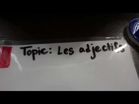 French  adjectives Part 1 - Rules of masculine and feminine