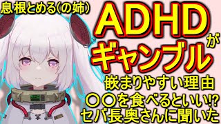 ADHDの人がギャンブルに嵌まりやすい理由と食べた方がいいもの【呼吸ちゃん/息根とめる姉/切り抜き】