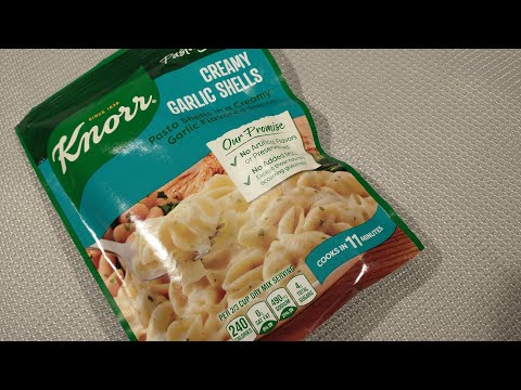 Making Knorr Pasta Sides Creamy Garlic Shells (Stove Top)