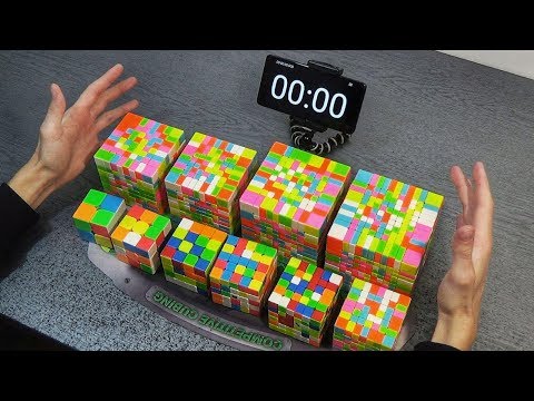 СОБРАЛ 10 САМЫХ РАЗНЫХ КУБИКОВ РУБИКА 2х2 - 11х11 | самая сложная головоломка