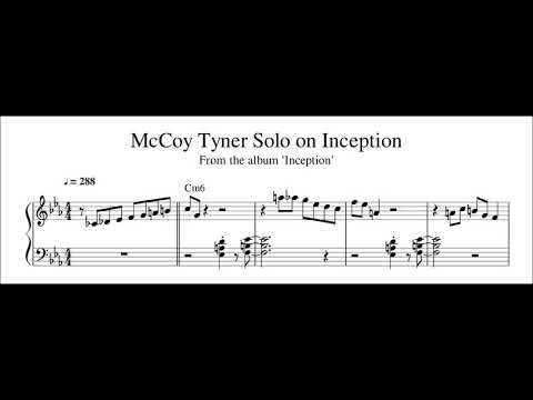 McCoy Tyner Solo on Inception - Piano Transcription (Sheet Music in Description)