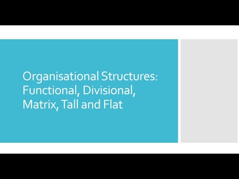AAT Level 3 Business Awareness: Organisational structures