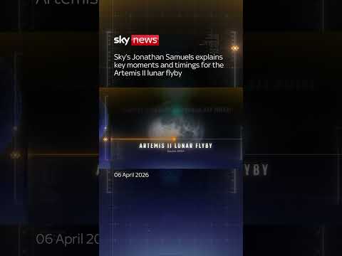 Key timings for the Artemis II lunar flyby