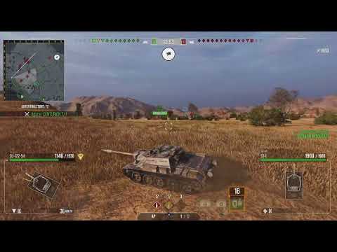 World of Tanks console Gameplay SU-122-54 WW2 Tontaubenschießen 9K kombinierter schaden
