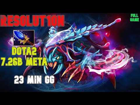 OMG!!!Resolution Off lane Weaver build Aghanim's dota2 7.26b new meta begin with zero death 4/0/11