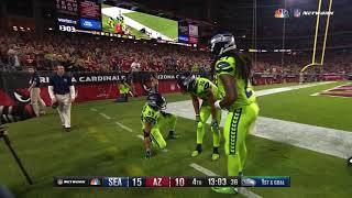 Russell Wilson INSANE Sack Escape & Connection With Doug Baldwin! | Seahawks vs. Cards | NFL