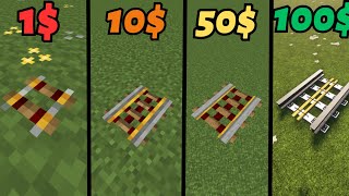 1$ vs 10$ vs 50$ vs 100$ Minecraft