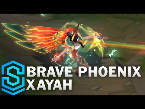 Brave Phoenix Xayah Skin Spotlight - Pre-Release - League of Legends